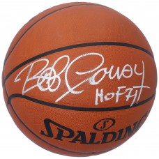 Bob Cousy Boston Celtics Authentic Autographed Spalding Official Game Basketball with HOF 71 Inscription