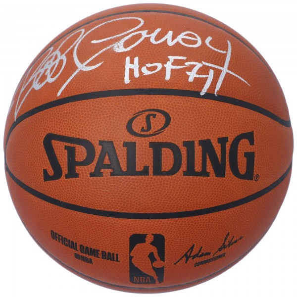 Мяч Bob Cousy Boston Celtics Fanatics Authentic Autographed Spalding Official Game with 'HOF 71' Inscription