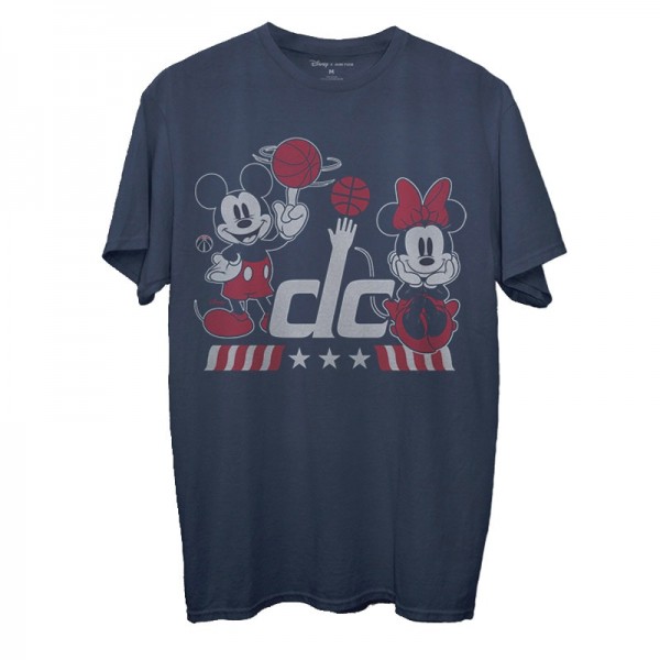 Футболка Washington Wizards Junk Food Disney Mickey & Minnie 2020/21 City Edition - Navy