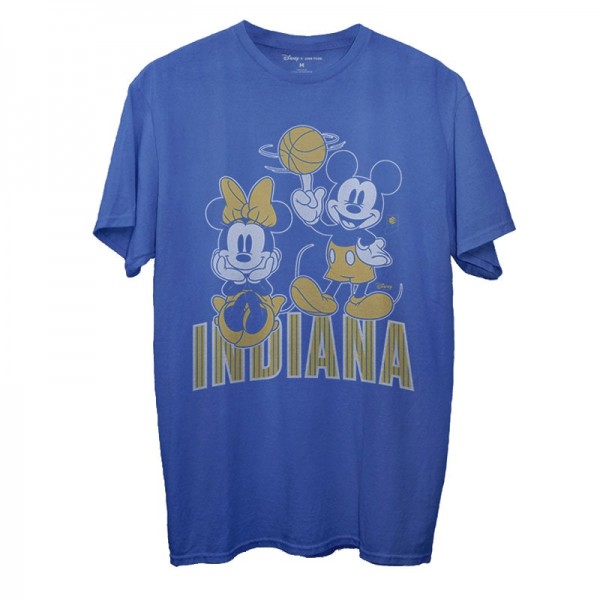 Футболка Indiana Pacers Junk Food Disney Mickey & Minnie 2020/21 City Edition - Royal