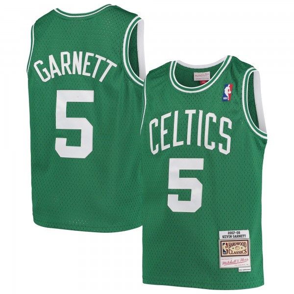 Подростковая Boston Celtics Kevin Garnett Mitchell & Ness Kelly Green 2007/08 Hardwood Classics Swingman Jersey