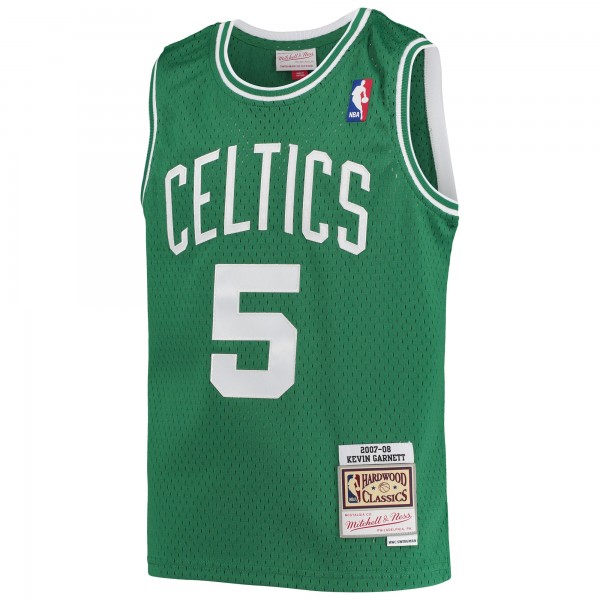 Подростковая Boston Celtics Kevin Garnett Mitchell & Ness Kelly Green 2007/08 Hardwood Classics Swingman Jersey