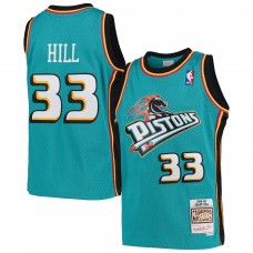 Игровая форма  Grant Hill Detroit Pistons Mitchell & Ness Youth 1998-99 Hardwood Classics Swingman - Teal