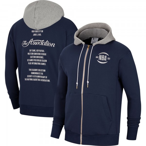 Толстовка на молнии NBA Nike 75th Anniversary Courtside Team 31 - Navy