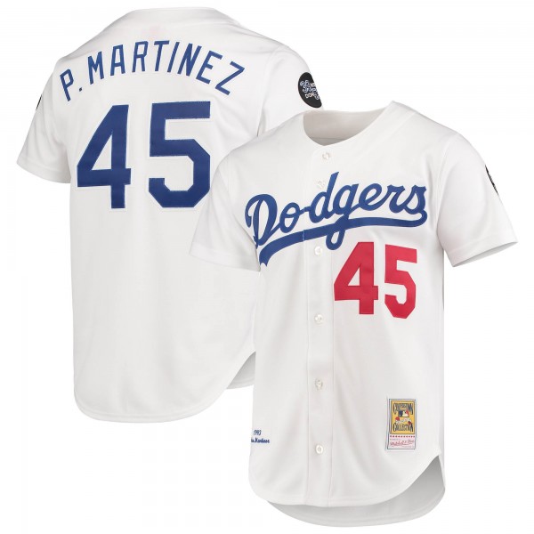 Игровая форма  Pedro Martinez Los Angeles Dodgers Mitchell & Ness 1993 Cooperstown Collection Home Authentic - White