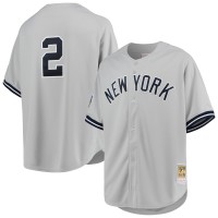 Джерси New York Yankees Derek Jeter Mitchell & Ness Gray 1998 Cooperstown Collection Road Authentic