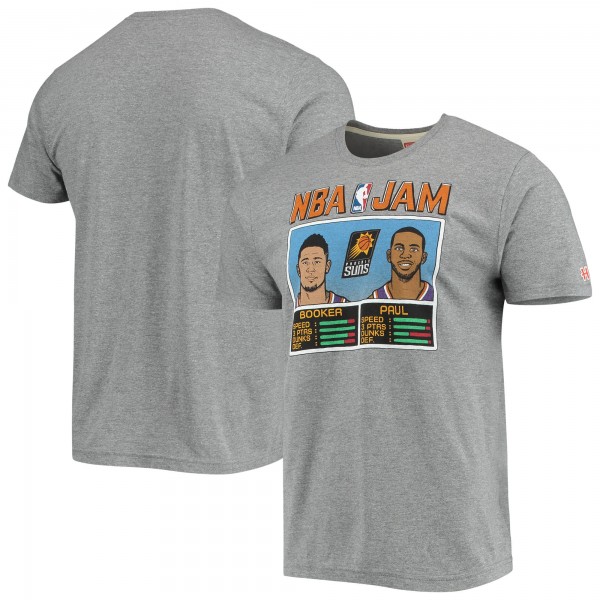 Футболка Devin Booker & Chris Paul Phoenix Suns Homage NBA Jam - Heathered Charcoal