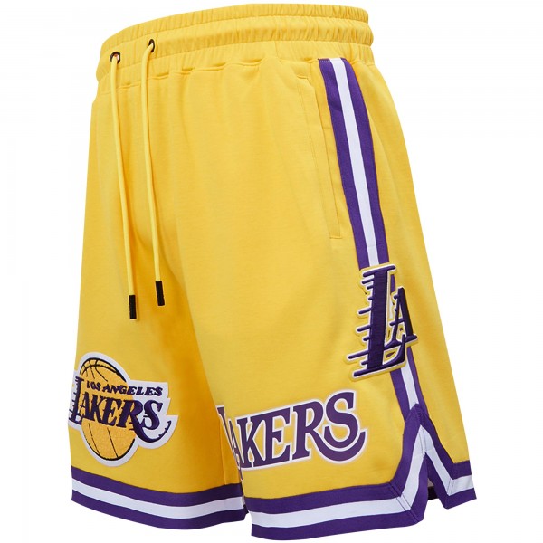 Шорты Los Angeles Lakers Pro Standard - Gold - спортивная одежда НБА