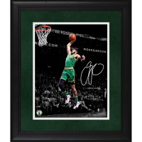 Boston Celtics Jayson Tatum Fanatics Authentic Framed 11 x 14 Spotlight Photograph - Facsimile Signature