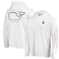 Los Angeles Dodgers Vineyard Vines White Logo Hoodie Long Sleeve T-Shirt