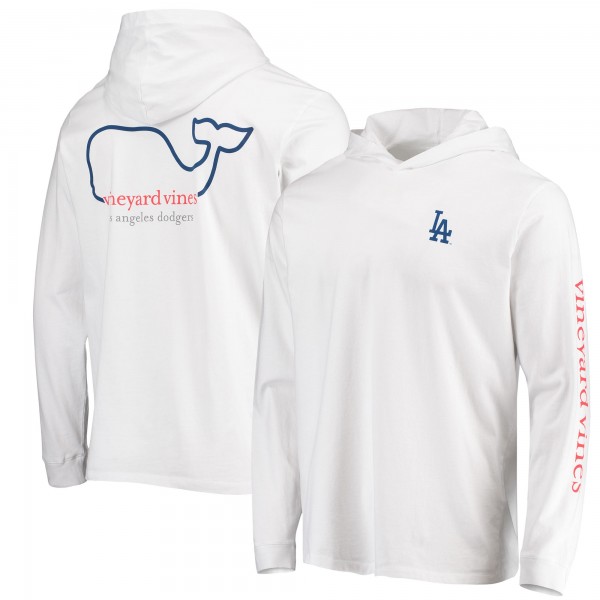 Los Angeles Dodgers Vineyard Vines White Logo Hoodie Long Sleeve T-Shirt
