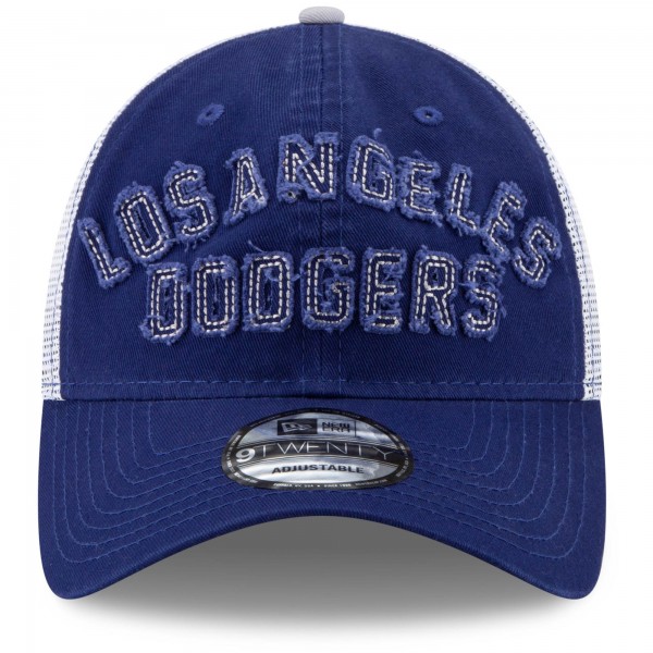 Бейсболка Los Angeles Dodgers New Era Frayed Wordmark Trucker 9TWENTY - Royal