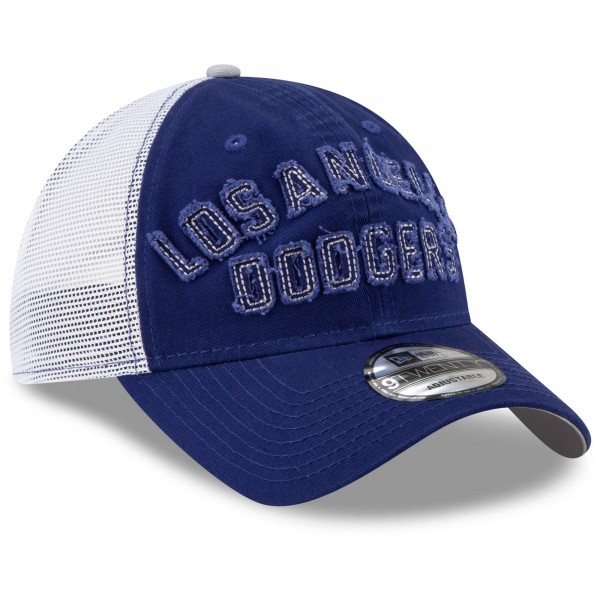 Бейсболка Los Angeles Dodgers New Era Frayed Wordmark Trucker 9TWENTY - Royal