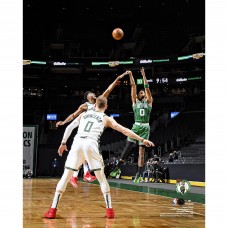 Unsigned Boston Celtics Jayson Tatum Fanatics Authentic Game Winning Shot vs. Milwaukee Bucks Photograph
