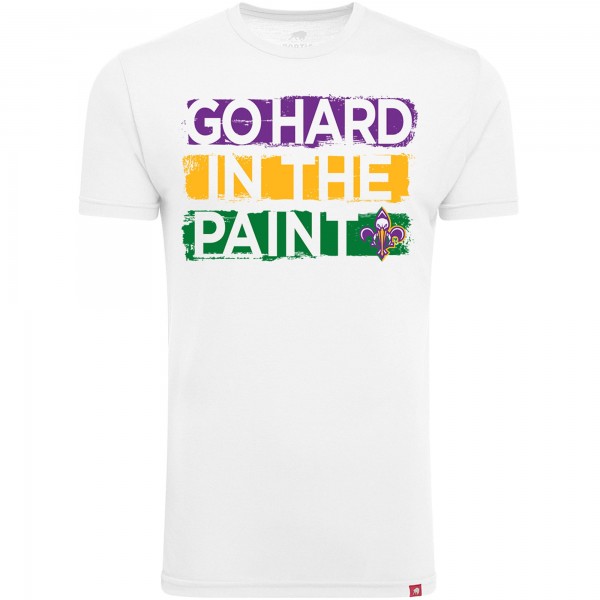 Футболка New Orleans Pelicans Sportiqe Mardi Gras Go Hard in the Paint - White
