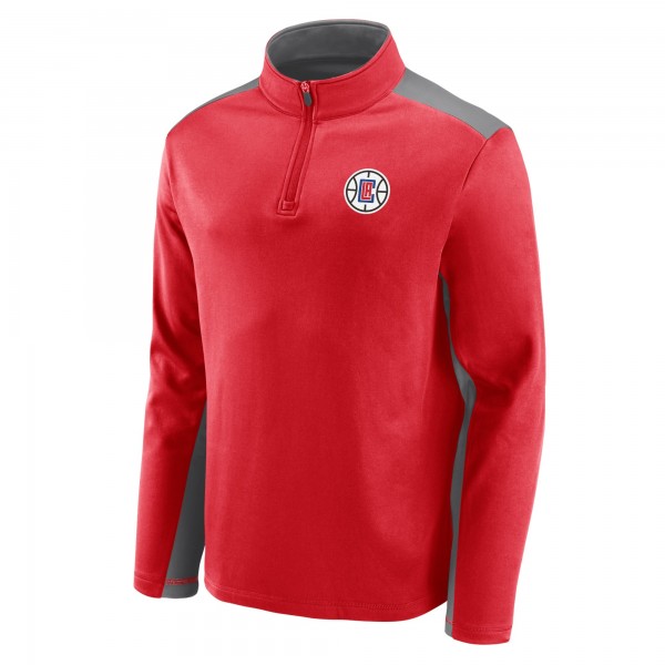 Кофта флисовая LA Clippers Primary Logo - Red/Gray