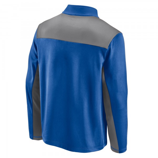 Кофта на короткой молнии Detroit Pistons Primary Logo Fleece - Blue/Gray