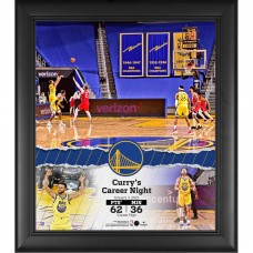 Golden State Warriors Stephen Curry Fanatics Authentic Framed 15 x 17 Career High 62-Point Game Collage