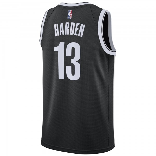Игровая майка James Harden Brooklyn Nets Nike 2020/21 Swingman Black - Icon Edition - оригинальная джерси НБА