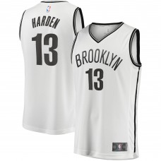 Игровая майка James Harden Brooklyn Nets 2020/21 Fast Break Replica White - Association Edition