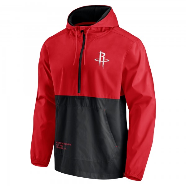 Куртка с капюшоном Houston Rockets Anorak Block Party Windbreaker - Red/Black