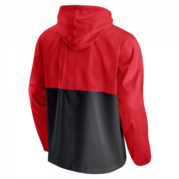 Куртка с капюшоном Atlanta Hawks Anorak Windbreaker - Red/Black