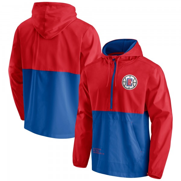 Куртка с капюшоном LA Clippers Anorak Block Party Windbreaker - Royal/Red