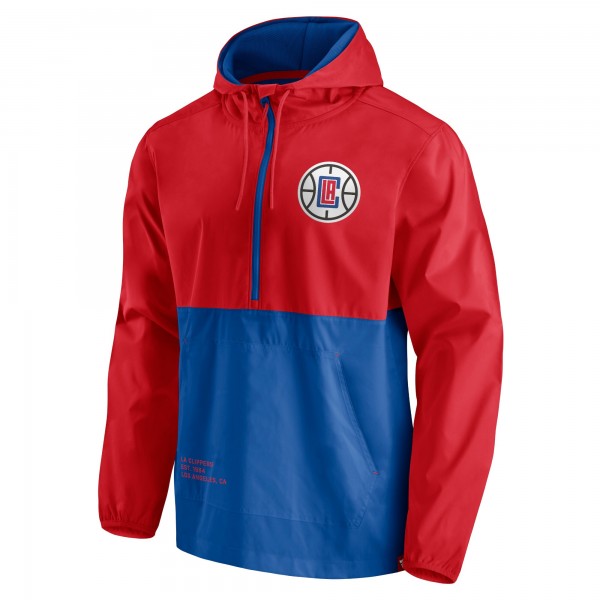 Куртка с капюшоном LA Clippers Anorak Block Party Windbreaker - Royal/Red