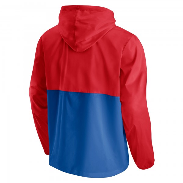 Куртка с капюшоном LA Clippers Anorak Block Party Windbreaker - Royal/Red