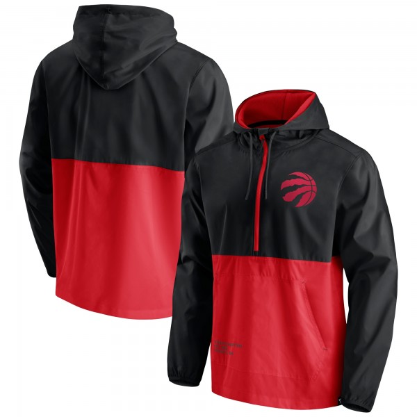Ветровка на короткой молнии Toronto Raptors Anorak Block Party - Black/Red