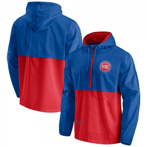 Куртка с капюшоном Detroit PistonsAnorak Block Party Windbreaker - Blue/Red
