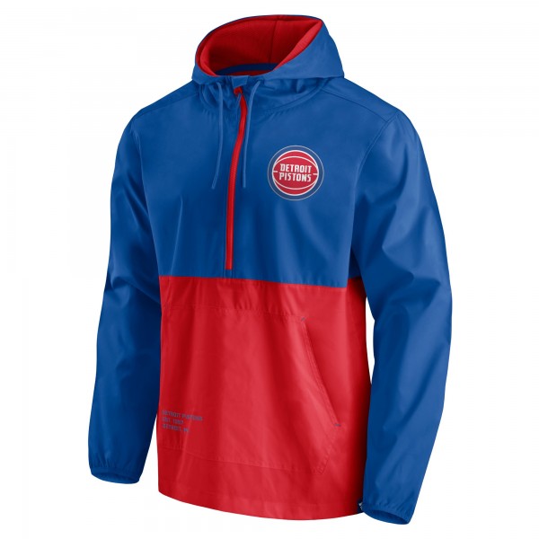 Куртка с капюшоном Detroit PistonsAnorak Block Party Windbreaker - Blue/Red