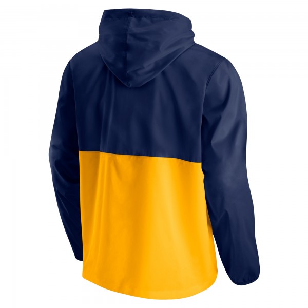 Куртка с капюшоном Indiana Pacers Anorak Block Party Windbreaker - Navy/Gold