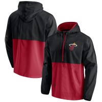 Куртка с капюшоном Miami Heat Anorak Block Party Windbreaker - Black/Red
