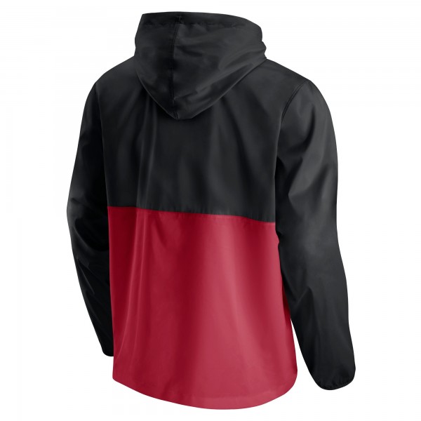 Куртка с капюшоном Miami Heat Anorak Block Party Windbreaker - Black/Red
