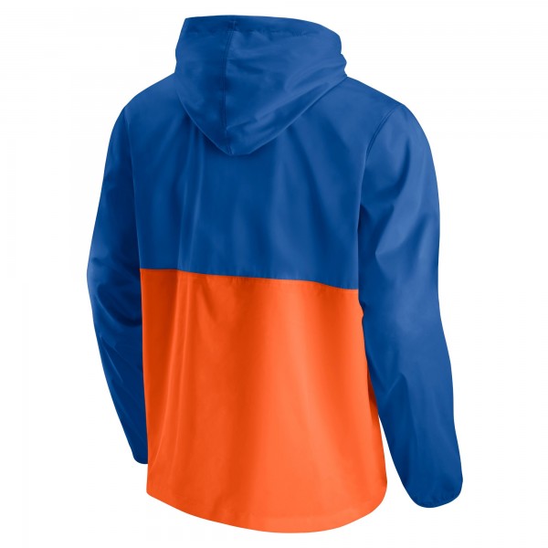 Куртка с капюшоном New York Knicks Anorak Block Party Windbreaker - Blue/Orange