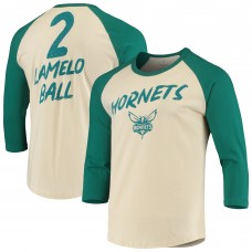 Футболка с рукавом 3/4 LaMelo Ball Charlotte Hornets NBA - Cream