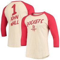Футболка John Wall Houston Rockets NBA 3/4-Sleeve Raglan - Cream