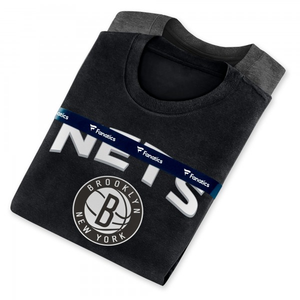 Набор футболок Brooklyn Nets - Black/Heathered Charcoal