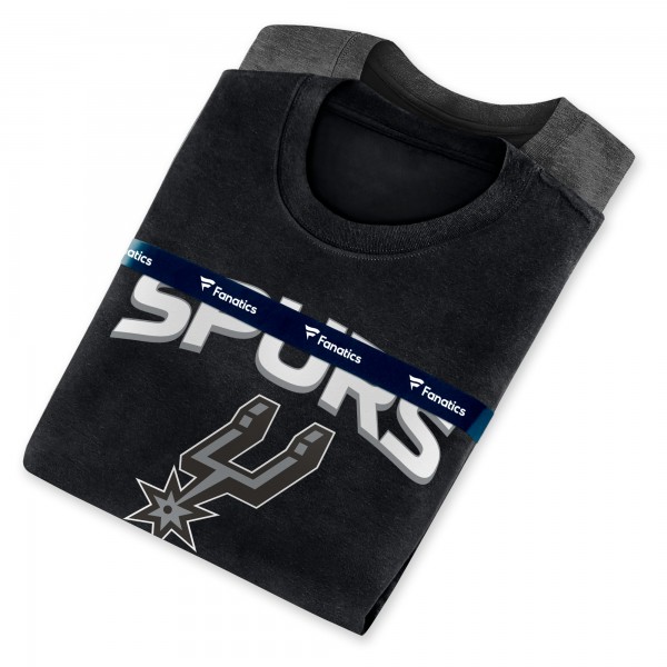 Набор футболок San Antonio Spurs - Black/Heathered Charcoal