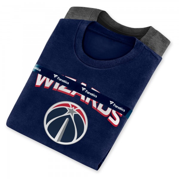 Набор футболок Washington Wizards - Navy/Heathered Charcoal
