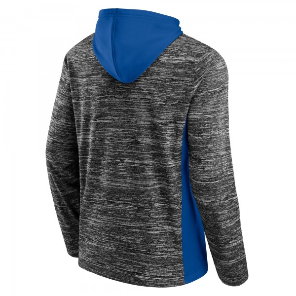 Толстовка с капюшоном Orlando Magic Instant Replay Colorblocked - Heathered Charcoal/Blue - фирменная одежда NBA