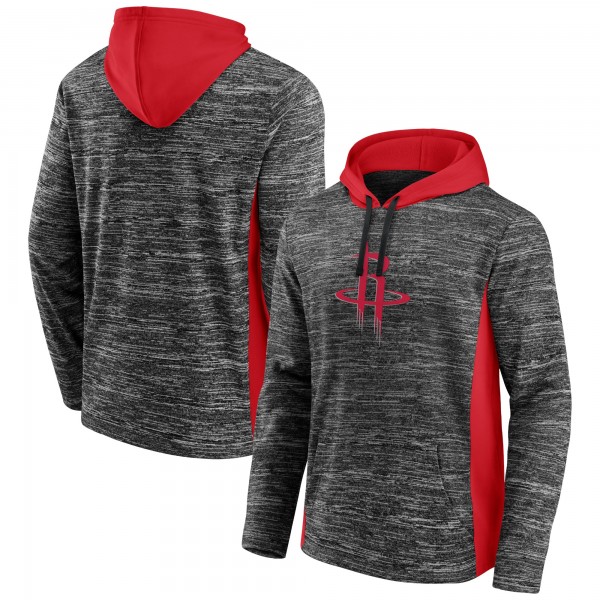 Толстовка с капюшоном Houston Rockets Instant Replay Colorblocked - Heathered Charcoal - фирменная одежда NBA