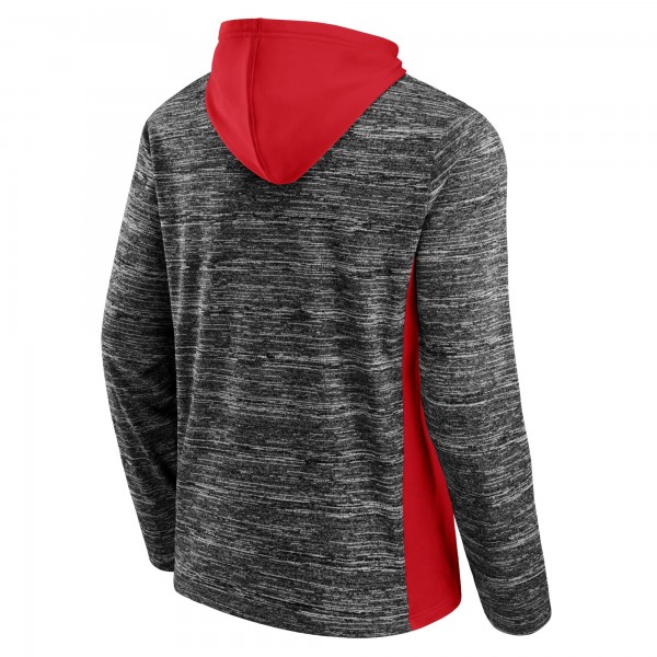 Толстовка с капюшоном Houston Rockets Instant Replay Colorblocked - Heathered Charcoal - фирменная одежда NBA