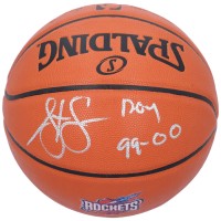 Баскетбольный мяч Steve Francis Houston Rockets Fanatics Authentic Autographed Spalding Throwback 1996-2003 Team Logo