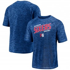 Philadelphia 76ers Core Space-Dye Raglan T-Shirt - Royal