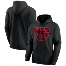 Portland Trail Blazers Sudden Switch Pullover Hoodie - Black