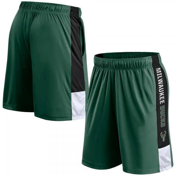 Шорты Milwaukee Bucks Lets Go - Hunter Green/Black
