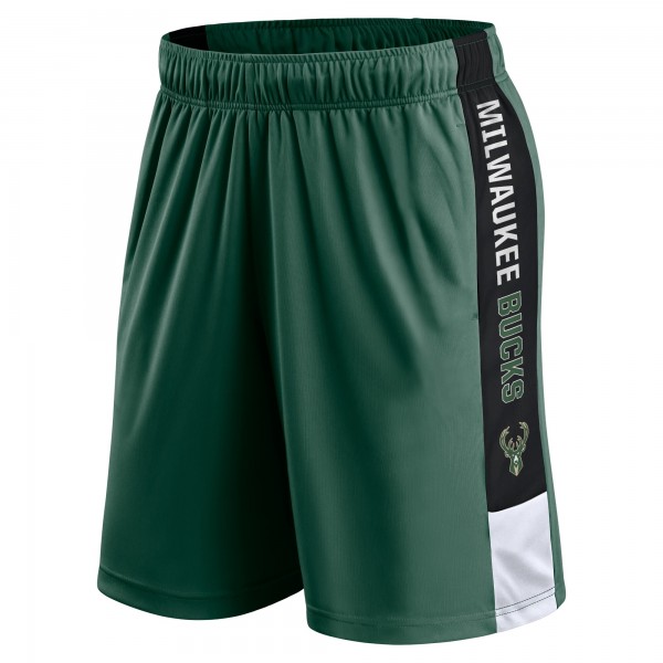 Шорты Milwaukee Bucks Lets Go - Hunter Green/Black