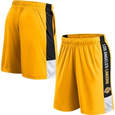 Los Angeles Lakers Lets Go Shorts - Gold/Black
